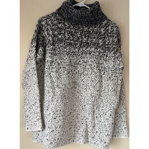 Athleta Black and White Cowl Neck Sweater